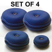 Electriduct Cable Turtle Organizer 4pc Set - Mini, Small, 2X Large - (Blue)