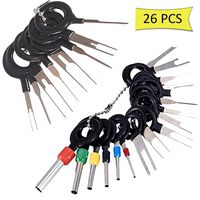 BingSnow 26Pcs Terminals Removal Tools for Car Auto Electrical Wiring Crimp Connector Pin Extractor Puller Repair Remover Key Tools Set for Most Connector Terminal