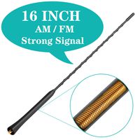 16" Copper Core Strong Signal for Dodge Nitro Avenger Journey, Chrysler 200 Seabring, Toyota Jeep Mazda Hyundai Infiniti Kia Nissan Suzuki Lexus Honda Mini Long Radio Rubber Antenna FM AM