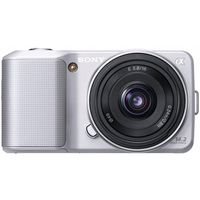 Sony Alpha NEX-3 Compact Interchangeable Lens Digital Camera w/16mm Lens (Silver)- 14.2 Mpix
