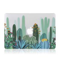 Cactus Pattern MacBook Pro 13 inch Case (A1278 2008-2012 Release), iDonzon 3D Effect Matte Clear See Through Hard Case Cover Only Compatible MacBook Pro 13.3 inch with CD-ROM