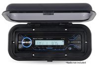 Belva BMRC1B Flip-Up Black Water-Resistant Marine Radio Cover/Radio Splash Guard