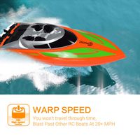 Contixo T1 RC Remote Control 20 MPH High Speed Racing Sport Boats Speedboat | Swimming Pool Toy Ship, Lakes, Rivers, Recreational Toys Hobby Best Gift- Orange