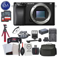 Sony Alpha a6100 Mirrorless Digital Camera (Body Only) and Striker Deluxe Bundle with 12� Tripod