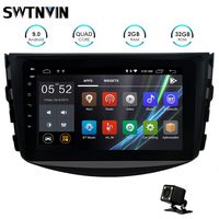 SWTNVIN Car Stereo for Toyota RAV4 2006 2007 2008 2009 2010 2011 2012,Android 9.0 8 inch HD Car Audio with 2GB RAM 32GB ROM Support WiFi BT GPS Steering Wheel,Free Backup Camera