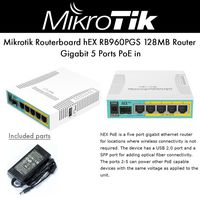 MikroTik Routerboard hEX PoE RB960PGS 5 Port Gigabit Ethernet Router