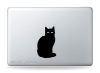 Cat Lightup Eyes Sticker Decal MacBook, Air, Pro All Models