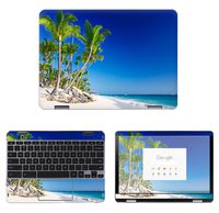 decalrus - Protective Decal Tropical Beach Paradise Skin Sticker for Samsung Chromebook Plus XE521 XE521QAB XE525QBB (12.2" Screen) case Cover wrap SAchrmbk12_XE521-123