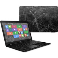 Mightyskins Skin Compatible with Hp 17t Laptop 17.3" (2017) - Black Marble | Protective, Durable, and Unique Vinyl Decal Wrap Cover | Easy to Apply, Remove, and Change Styles | Made in The USA