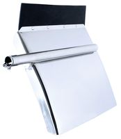 United Pacific 10585 24 inch by 24 inch Stainless Steel Quarter Fender Set with Tube Bracket - Competition Series