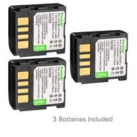 Kastar Battery (3-Pack) for JVC BN-VF707 BN-V707U and JVC GR-D245 GR-D246 GR-D247 GR-D250 GR-D253 GR-D270 GR-D271 GR-D275 GR-D290 GR-D293 GR-D295 GR-D370 GR-D371 GR-D375 GR-D390 GR-D393 GR-D395
