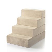 Zinus 4 Step Comfort Pet Stairs/Pet Ramp/Pet Ladder, Large