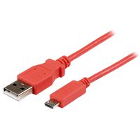 StarTech.com 1m Pink Mobile Charge Sync USB to Slim Micro USB Cable - Phones & Tablets - A to Micro B M/M - Thin Micro USB Charging Cable (USBAUB1MPK)