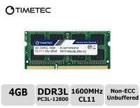 Timetec Hynix IC 4GB DDR3L SODIMM for Intel NUC KIT/Mini PC/HTPC/NUC Board 1600MHz PC3L-12800 Non ECC Unbuffered 1.35V CL11 2Rx8 Dual Rank 204 Memory Ram Module Upgrade(4GB)