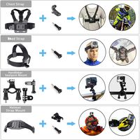 Followsun 52-in-1 Action Camera Accessories Kit for GoPro Hero/Session/Hero 6 5 4 3+ 3 2 1 Campark ACT74 AKASO EK7000 Crosstour APEMAN DBPOWER FITFORT ENEK Acko Lightdow Sony Sports DV and More