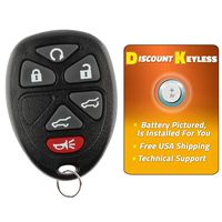 Discount Keyless Replacement Key Fob Car Remote Compatible with GMC Suburban Yukon Tahoe OUC60270, 15913427