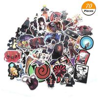 WerNerk Naruto Kakashi Anime Cartoon Laptop Stickers Waterproof Decal Bumper No-Duplicate Skateboard Pad MacBook Car Snowboard Bicycle Luggage Decor(Style 1)