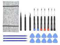 23 Pcs MacBook Repair Tool Kit, Precision Screwdrivers, Tweezer, Opening Pick, Spudger and Tool Bag for MacBook Air, Retina, Pro