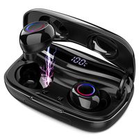 TAOCOCO Wireless Bluetooth Headset, Bluetooth 5.0 Earbuds with Charging Case LED Battery Display TWS Stereo Wireless Headphone 90H Playtime Sweatproof in-Ear Built-in Mic Headset for Work Sport