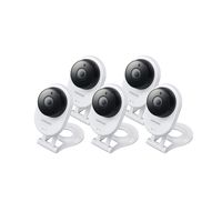 Samsung SNH-E6413BMR SmartCam HD WiFi IP Camera with 16GB microSD Card Bundle Five Pack (Renewed)