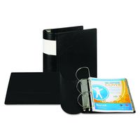 Samsill 17600 Top Performance DXL Angle-D Binder with Label Holder, 5-Inch, Locking Rings, Black