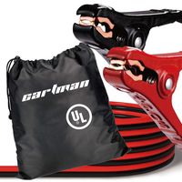 CARTMAN Booster Cables 10 Gauge 12 Feet in Carry Bag, Jump Cables (10ga x 12Ft) with UL Listed