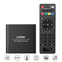 4K Media Player, Digital HDMI/AV/Coaxial Out for MP4 PPT MKV AVI with Remote Control, Read USB Drives/TF Card/USB Mouse/Keyboard