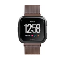 Yutior Metal Bands Compatible with Fitbit Versa 2 / Fitbit Versa Lite & SE/Fitbit Versa Smart Watch, Stainless Steel Metal Replacement Small Large for Women Men, Black, Champagne, Rose Gold, Silver