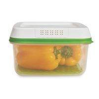 Rubbermaid FreshWorks Produce Saver Food Storage Container, Large Square, 11.1 Cup, Green 1996984