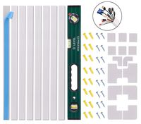 PREMIUM Cable Concealer, White 8-PACK, 20 Inch Torpedo Level INCLUDED, Wire Mold, Wall Cover, TV Cord Hider, Cable conduit,160" Total, Baby proofing electrical cords, Cables management, Raceway kit