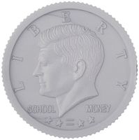 School Smart Bulk Play Money - Half-Dollars - Pack of 50