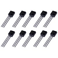 flsahtree 10pcs 78L05 CJ78L05 Linear Voltage Regulator IC Positive Fixed Output 5V 100mA TO-92 with Copper Plated feet...