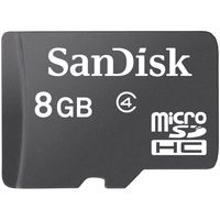 Sandisk Flash Memory Card - 8 GB - MicroSDHC, Black (SDSDQM-008G-B35)