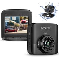AUTO-VOX D5PRO Dual Dash Cam Front and Rear, 1520P Car Dashboard Camera Recorder, Built-in Super Capacitor,Two Ways Installation,140° Wide Angle, G-Sensor, Motion Detect and Parking Monitor