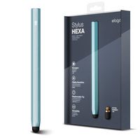 elago Stylus [Hexa][Coral Blue] - [Premium Aluminum ][Classic Pencil Shape][ Replaceable Extra Tip Included] - for iPad, iPad Pro, iPad Mini and iPhone