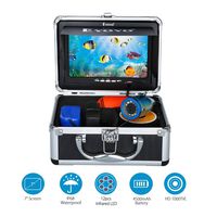 Eyoyo 7" TFT LCD Monitor Fishing Camera Portable Underwater Fish Finder 30M HD 1000TVL with 12 Infrared Lights for Ocean,Ice,Lake,Boat,Kayak Fishing