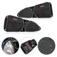 Side Door Bags for Polaris RZR, KEMiMOTO UTV Front Door Driver and Passenger Side Storage Bag Set with Knee Pad for 2014-2018 Polaris RZR XP 1000 900XC S900(See Video for Instruction)