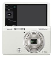 CASIO Digital camera "Self-portrait tilt LCD" "Make-up & SELPHY ART" EXILIM EX-ZR70WE (White)--(Japan Import-No Warranty)