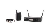 Shure GLXD14R-Z2 Rechargeable Wireless System with WA302 2.5' TA4F to 1/4" Guitar Cable, Half Rack