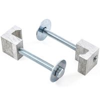 Red Hound Auto Tool Box Tie Downs Premium Aluminum J Hook Crossover Toolbox Pickup Pair 2pc Set