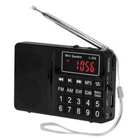 FM AM SW All-Band Receiver with Best Reception, Portable Radio with Headset Output/AUX Input/MP3/External Speaker/32GB TF Card, Stores Stations Automatically and Powered by Lithium Battery