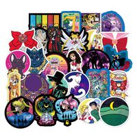 HomMall Anime Graffiti Stickers Decals Car Stickers Motorcycle Bicycle Skateboard Luggage Phone Pad Laptop Stickers Anime Cartoon Bumper Patches Decals(Sailor Moon (50pcs))