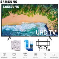 Samsung 55NU7100 55" NU7100 Smart 4K UHD TV (2018) with Wall Mount+Cleaning Kit (UN55NU7100)