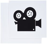 3dRose Set of 12 Greeting Cards, Image of Movie Camera Art (gc_173990_2)