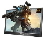 JOHNWILL 18.4'' Portable Monitor FHD 3840 x 2160 4K IPS Type-C LCD Monitor with HDMI Input,Type-C(USB-C),Built-in Speaker,Gaming Monitor for Raspberry Pi PS3/PS4/Xbox 360 Computer PC