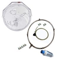 Outdoor Fans - Patio Misting Fans - Industrial Fans - Restaurant Misting Fans - Available in 14, 18, 24 and 30 Inch. (18 Inch Wall Mount)