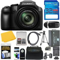 Panasonic Lumix DC-FZ80 Digital Camera + 32GB SD Card + Full Size Tripod + Wireless Remote Shutter Release - and More.