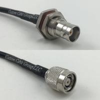 10 feet RFC195 KSR195 BNC FEMALE BIG BULKHEAD to RP-TNC MALE Pigtail Jumper RF coaxial cable 50ohm Quick USA Shipping