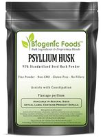 Psyllium Husk - 95% Standardized Seed Husk Fine Powder Extract (Plantago psyllium), 5 kg