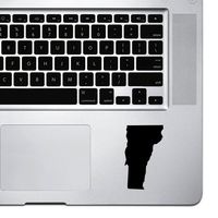 StickAny Palm Series Vermont VT Sticker for MacBook Pro, Chromebook, and Laptops (Black)